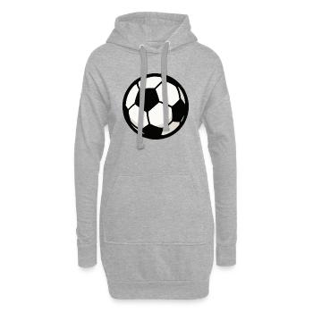 fussball - Hoodie-Kleid - Grau meliert - Vorne
