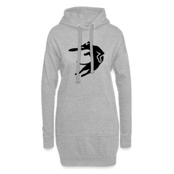 hunde_dog_agility_v2_dog - Hoodie Dress - heather grey - Front