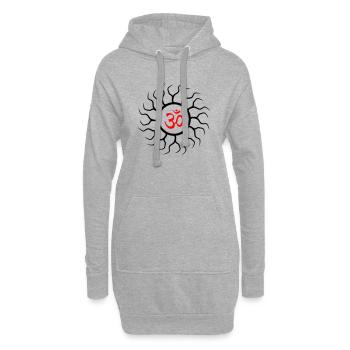 mindstorm_om_2 - Hoodie-Kleid - Grau meliert - Vorne
