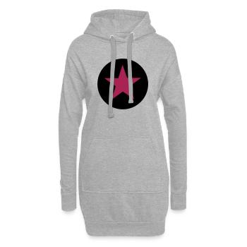 Stern - Hoodie-Kleid - Grau meliert - Vorne