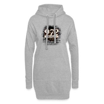 972! Martinique - Hoodie-Kleid - Grau meliert - Vorne