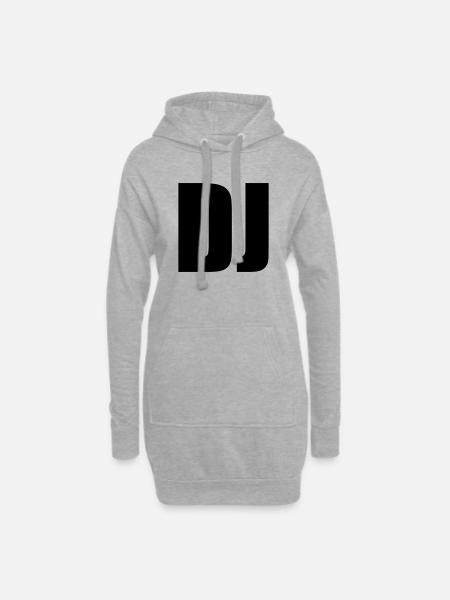 DJ - Hoodie Dress - heather grey
