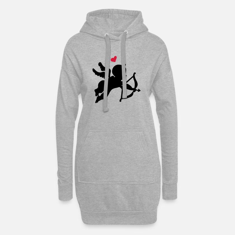 Engelchen - Hoodie-Kleid - Grau meliert