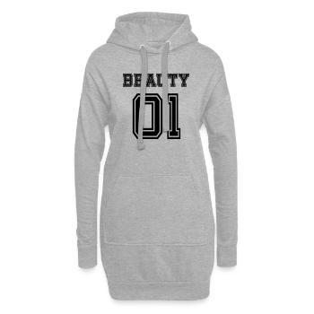 Beauty - Hoodie-Kleid - Grau meliert - Vorne