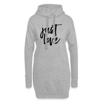 Just Love - Hoodie-Kleid - Grau meliert - Vorne