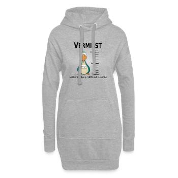 Dodo vermisst lustiger Vogel wanted Geschenk - Hoodie-Kleid - Grau meliert - Vorne