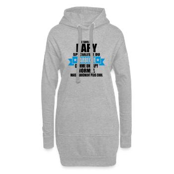 je suis un papy spécialiste du barbecue - Sweat-shirt à capuche long Femme - gris chiné - Devant