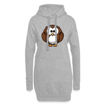 penguin113 - Hoodie-Kleid - Grau meliert - Vorne