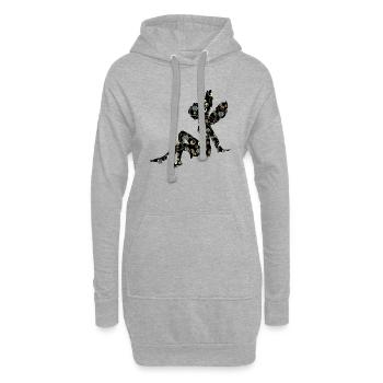 Elfe - Hoodie-Kleid - Grau meliert - Vorne