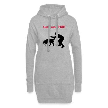 such_und_hilf_cb - Hoodie-Kleid - Grau meliert - Vorne