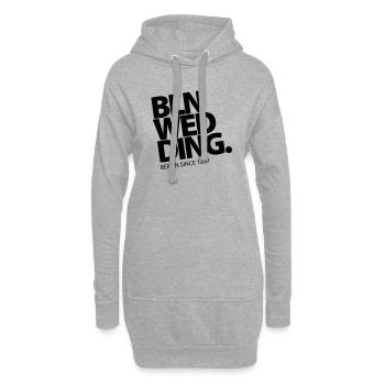 Berlin Wedding - Hoodie-Kleid - Grau meliert - Vorne