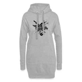 SERIAL GRILLER - GRILLEN - Hoodie-Kleid - Grau meliert - Vorne
