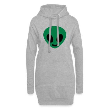 Alien - Hoodie-Kleid - Grau meliert - Vorne