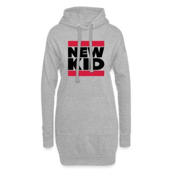 New Kid in Dubstep Look - Hoodie Dress - heather grey - Front