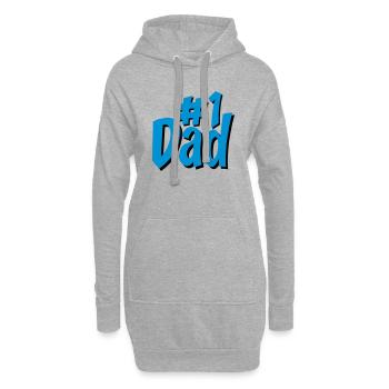 dad - Hoodie-Kleid - Grau meliert - Vorne