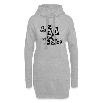 it_took_me_30_years_to_look_this_good_2_ - Sweat-shirt à capuche long Femme - gris chiné - Devant