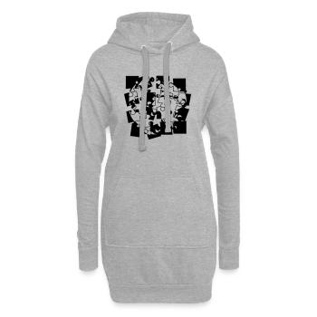 pièces de puzzle pièces de puzzle puzzle construire construire spi - Sweat-shirt à capuche long Femme - gris chiné - Devant