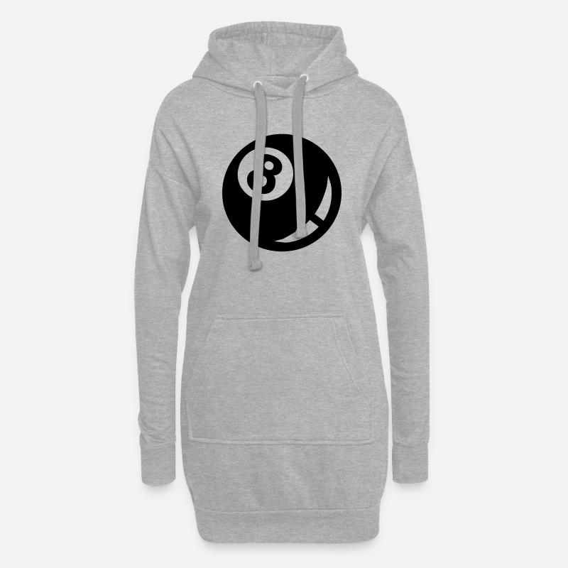 Billard - Hoodie-Kleid - Grau meliert