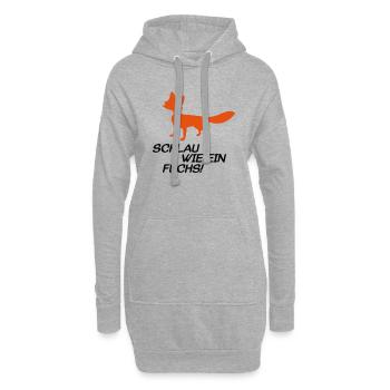 fuchs2 - Hoodie-Kleid - Grau meliert - Vorne