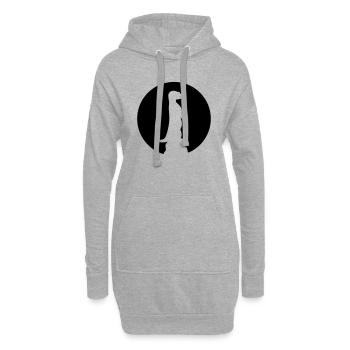Suricate - Sweat-shirt à capuche long Femme - gris chiné - Devant