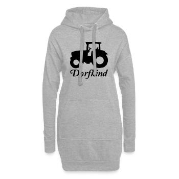 traktor - Hoodie-Kleid - Grau meliert - Vorne