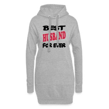 Best husband for ever 222 - Hoodie-Kleid - Grau meliert - Vorne