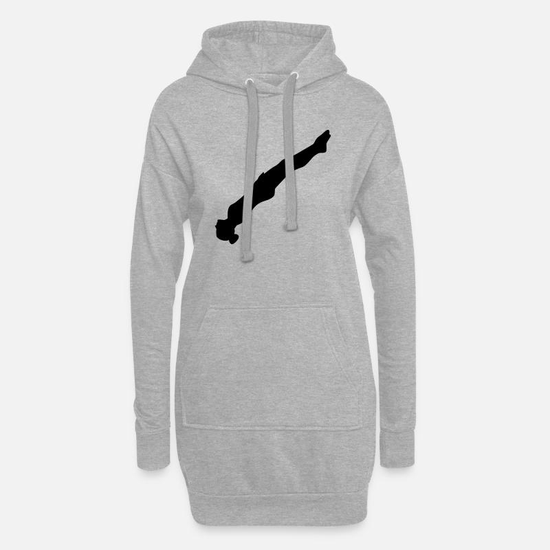 Trampolin - Hoodie-Kleid - Grau meliert