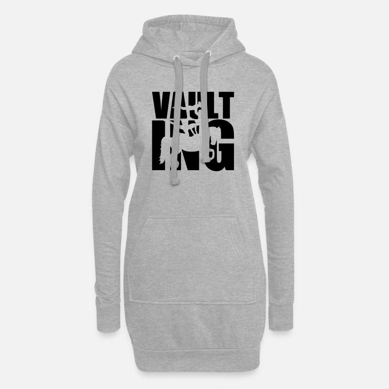 Voltigieren - Hoodie-Kleid - Grau meliert