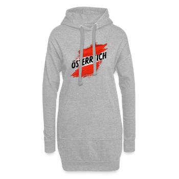 Österreich - Hoodie-Kleid - Grau meliert - Vorne