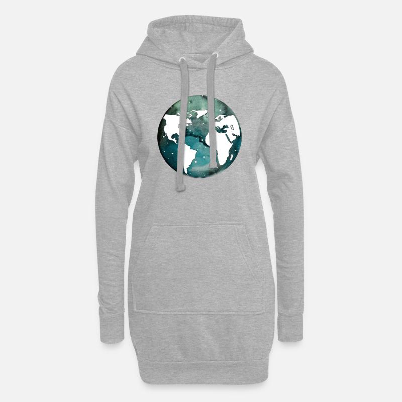 16BB0739 7080 4490 B5E3 3A71D525EBE0 - Hoodie-Kleid - Grau meliert