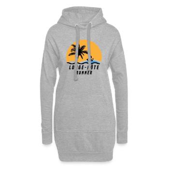Longe-côte runner - Sweat-shirt à capuche long Femme - gris chiné - Devant