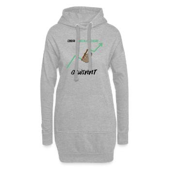 Aktien Faultier 1 - Hoodie-Kleid - Grau meliert - Vorne