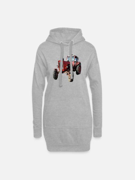 Traktor Belarus MTS 50 / 52 - Hoodie-Kleid - Grau meliert