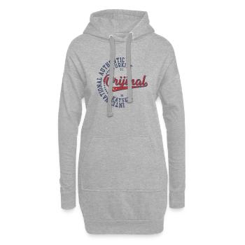 Kayseri - Sweat-shirt à capuche long Femme - gris chiné - Devant