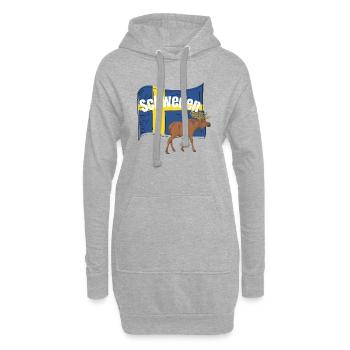 Schweden - Hoodie-Kleid - Grau meliert - Vorne