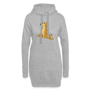 Golden Retriever offre un cadeau aux amateurs de yoga yoga - Sweat-shirt à capuche long Femme - gris chiné - Devant