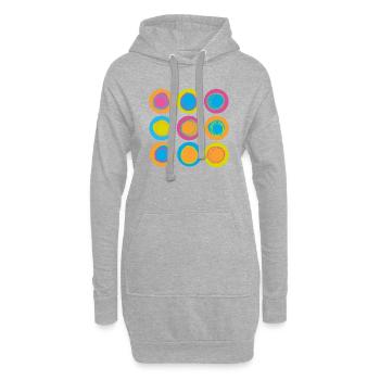 dotdotdot - Hoodie-Kleid - Grau meliert - Vorne