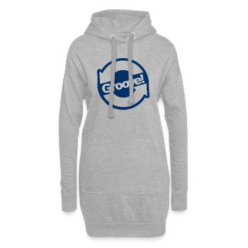 music house techno groove gift - Hoodie Dress - heather grey - Front