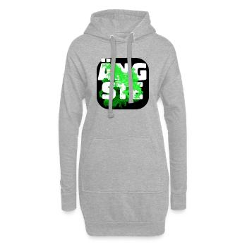 Ängste gruen - Hoodie-Kleid - Grau meliert - Vorne