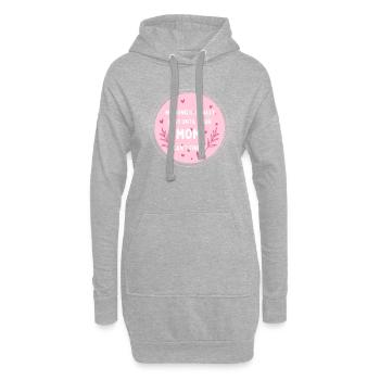 Nichts ist verloren, erst wenn Mom es nicht findet - Hoodie-Kleid - Grau meliert - Vorne