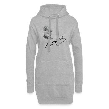 MUSTAFA KEMAL ATATÜRK - Hoodie-Kleid - Grau meliert - Vorne