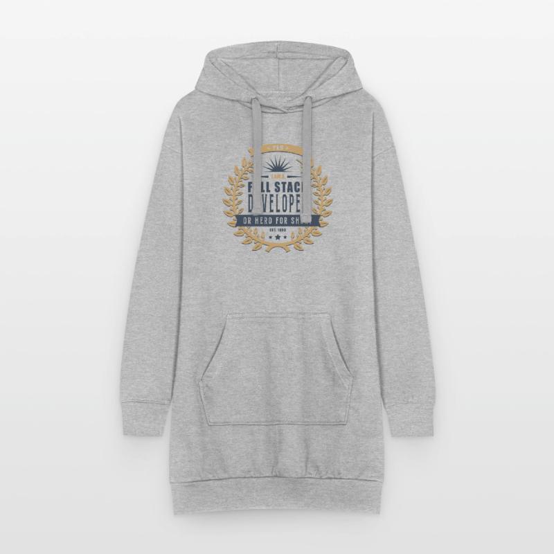 Full Stack Developer dunkel Hoodie-Kleid