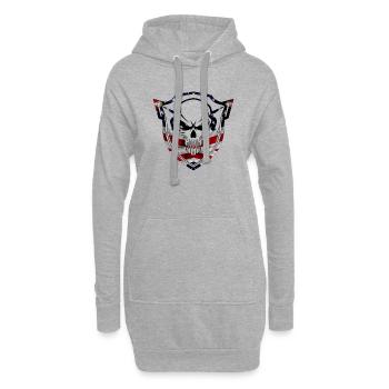 Armée, Guerre, Militaire, Uniforme, Force, Soldat Camouflage - Sweat-shirt à capuche long Femme - gris chiné - Devant