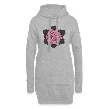 Idée présente Acrobaties aériennes blagues humour - Sweat-shirt à capuche long Femme - gris chiné - Devant