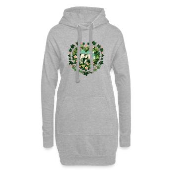Elefant - Hoodie-Kleid - Grau meliert - Vorne