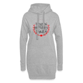 habitudes de lecture recommandations de livres blague - Sweat-shirt à capuche long Femme - gris chiné - Devant