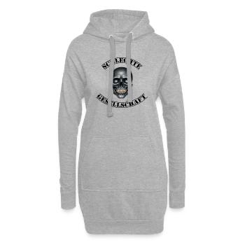 Mauvaise compagnie - Sweat-shirt à capuche long Femme - gris chiné - Devant
