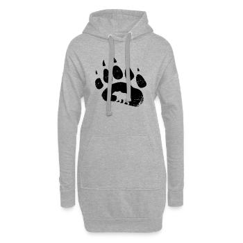 Empreinte de l’empreinte de l’ours Empreinte de l’empreinte de l’ours - Sweat-shirt à capuche long Femme - gris chiné - Devant