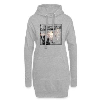 Crane - Hoodie-Kleid - Grau meliert - Vorne