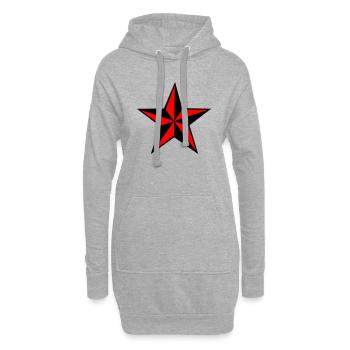 ROCK STAR - Hoodie-Kleid - Grau meliert - Vorne